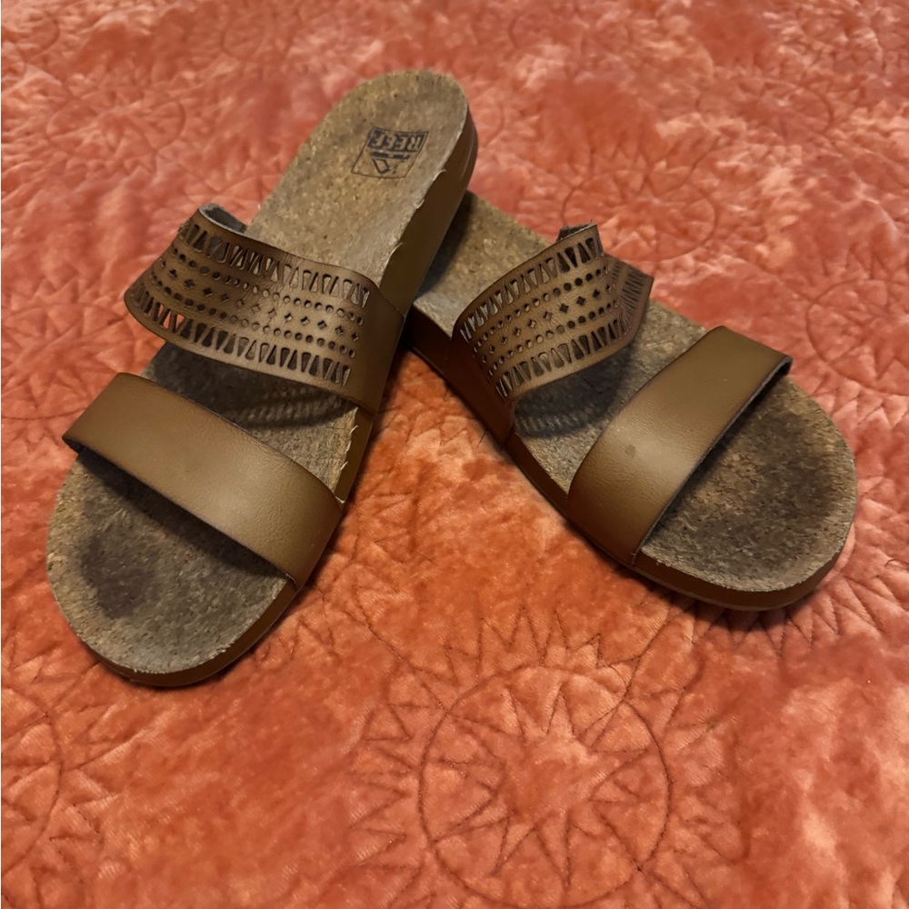 Reef Women's Brown Slide Sandals